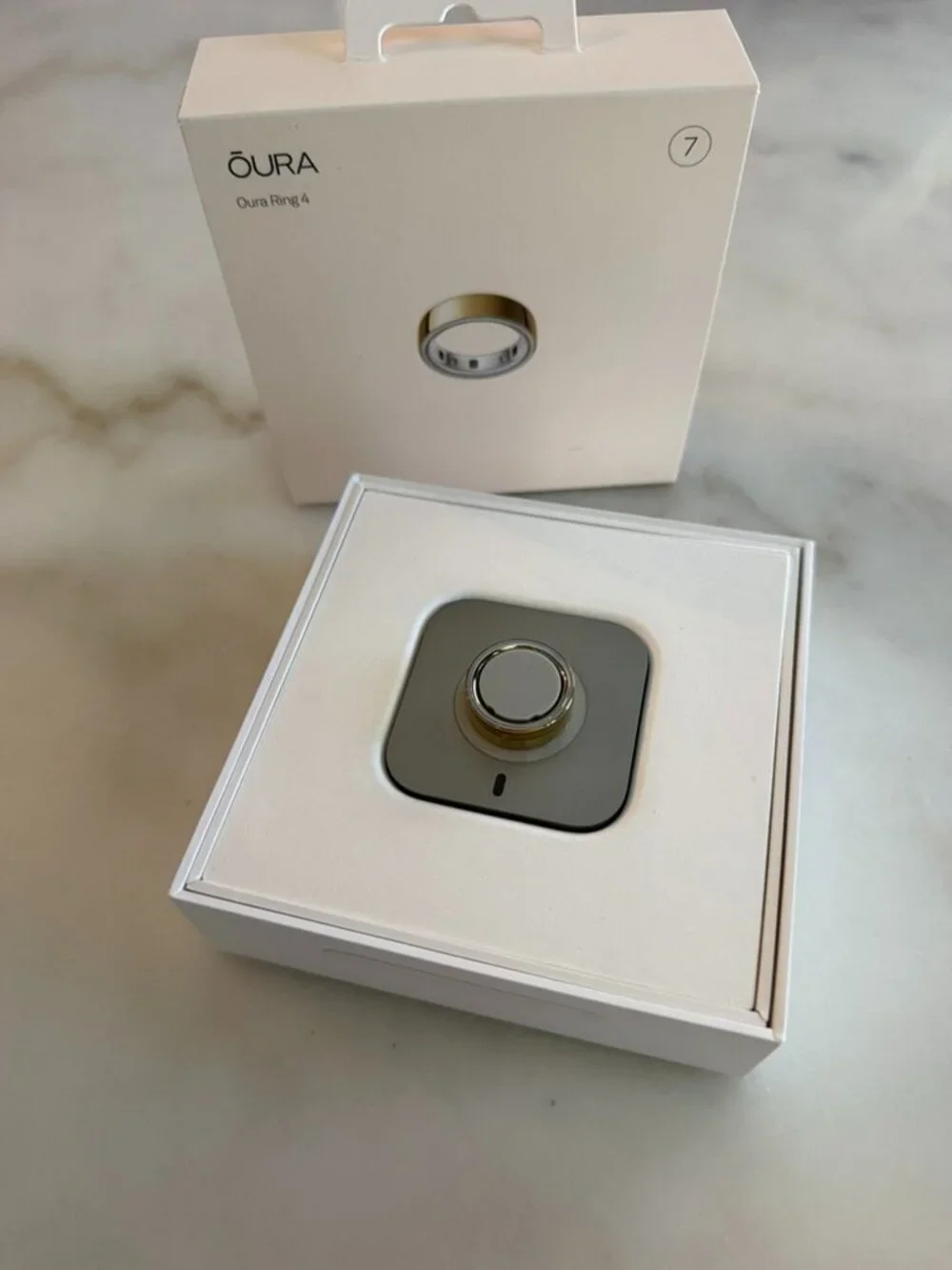 Oura Ring Gen 4 - Gold Finish - Size 7 NEW condition Open Box